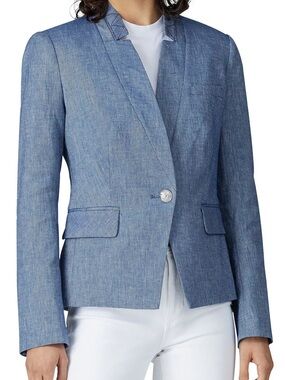 Women’s Light Blue Tailored Blazer Jacket
